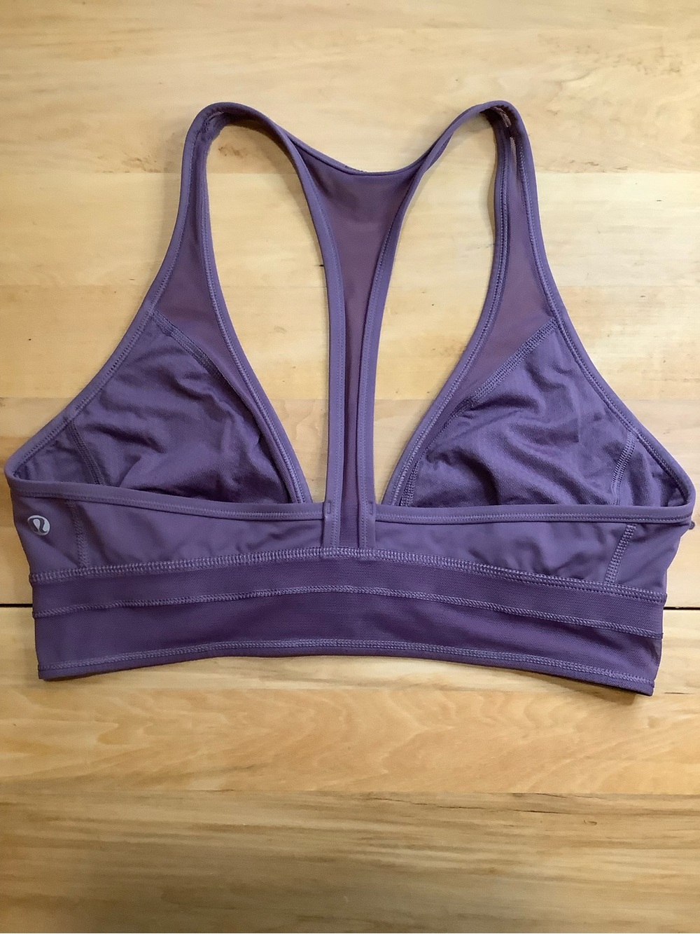 Lululemon Seek The Heat Bra Purple Fog Front Hooks Longline 10 - Picture 8 of 12